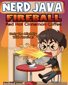 Nerd Java Fireball Artwork