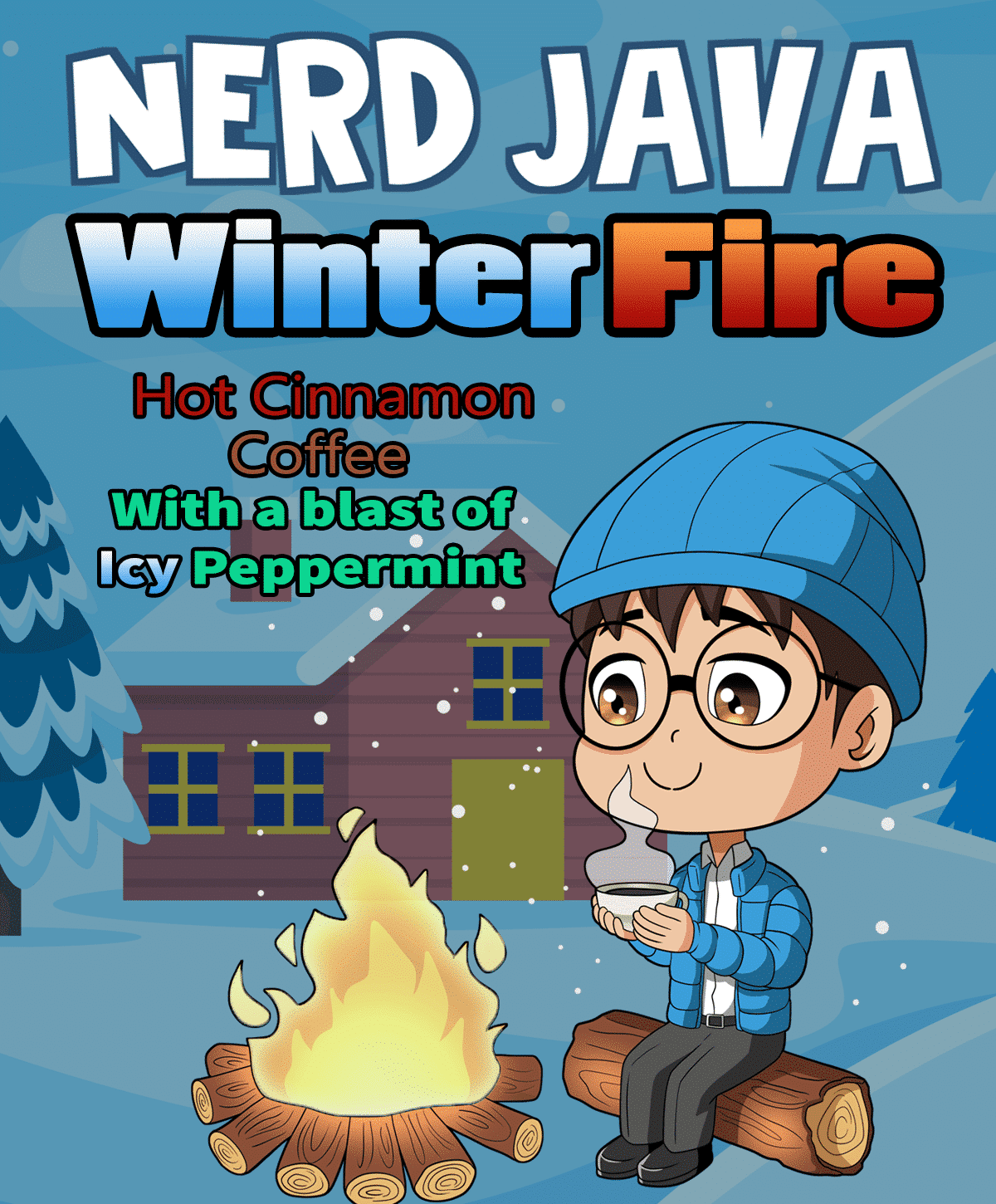 Nerd Java Winter Fire Artwork