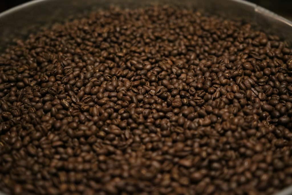 Nerd Java Tanzania Peaberry coffee beans in a tin can