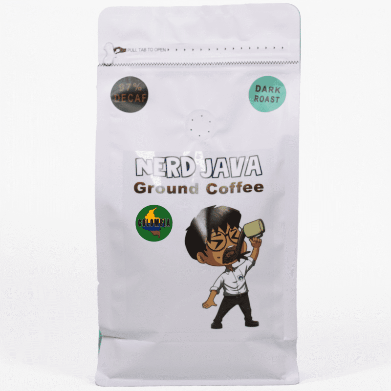 Decaf Coffee Colombian Valle del cuaca 97% decaf coffee Naturally processed with cane sugar Colombia Decaf Dark Roast Coffee