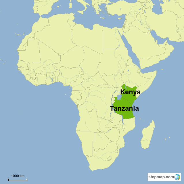 Tanzania map