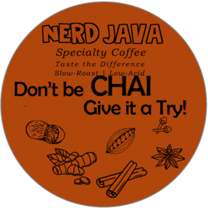 Nerd Java Chai Coffee Art