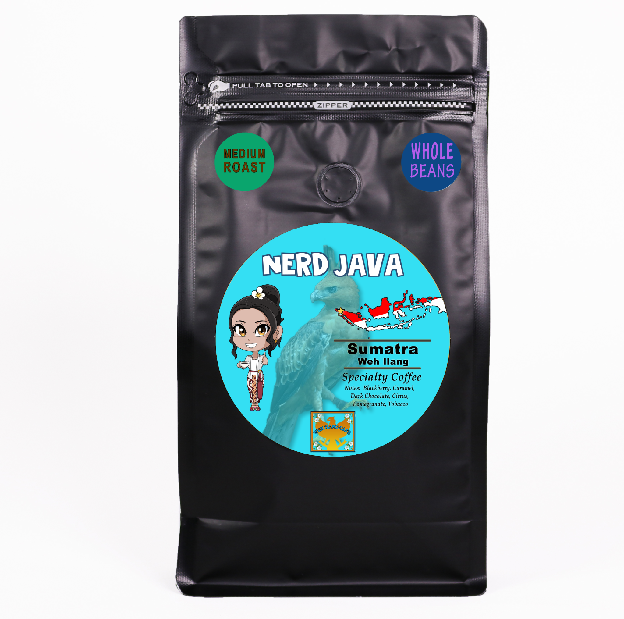 Sumatra; coffee Medium Roast Whole Bean