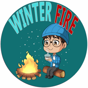 WinterFire Coffee Circle label Nerd Java