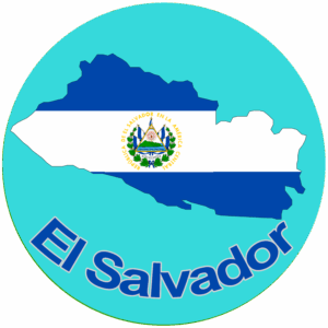 El Salvador circle label