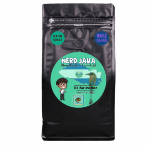 El Salvador Dark Roast Whole Bean 16 oz transparent BG