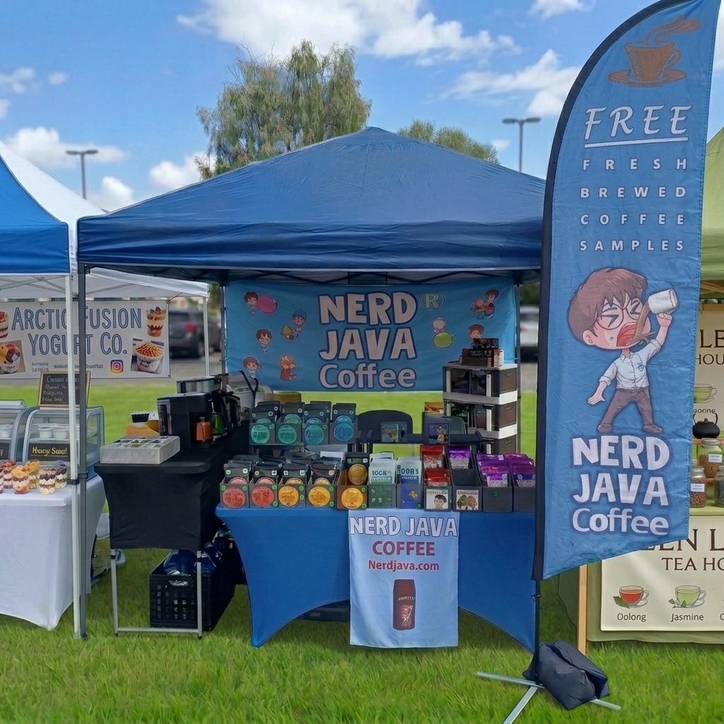 Nerd Java Booth for Markets