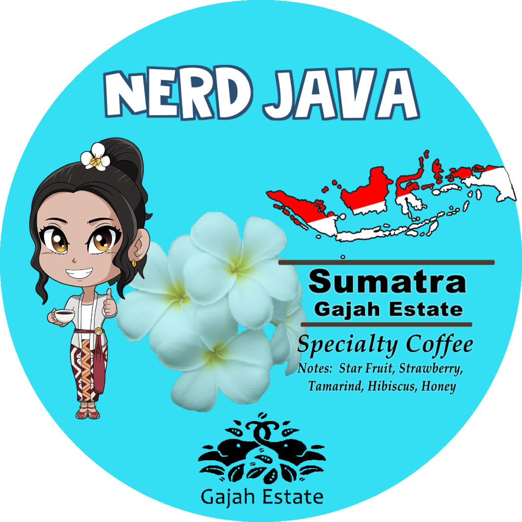 Round Sumatra Sticker Gajah Estate 2026
